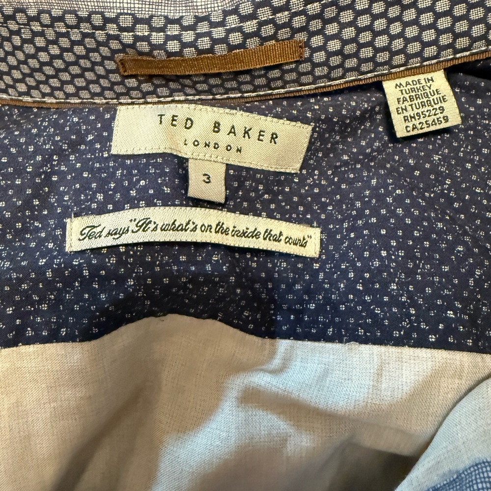 Ted Baker Cotton Patterned Button Down - image 3
